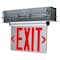 Nuvo Red Clear Edge Lit LED Exit Sign, 3.14 Watts, Single Face, 120V/277 Volts, Clear Finish 67/114 - alternate 1